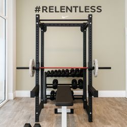 Complete Nike-Inspired Power Rack Gym Package