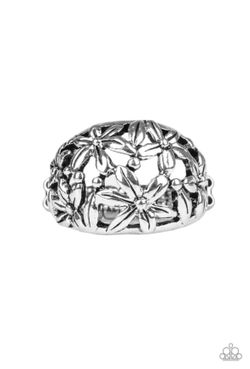 Paparazzi Silver Flower Ring
