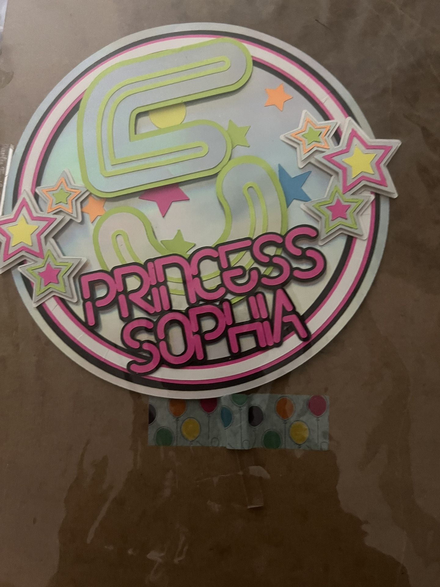 Cake Topper 5 Princess Sophia 