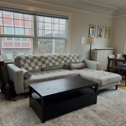 Dark Brown Pottery Barn Coffee Table