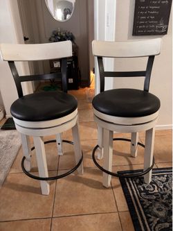 Pair of Swivel Bar Stools