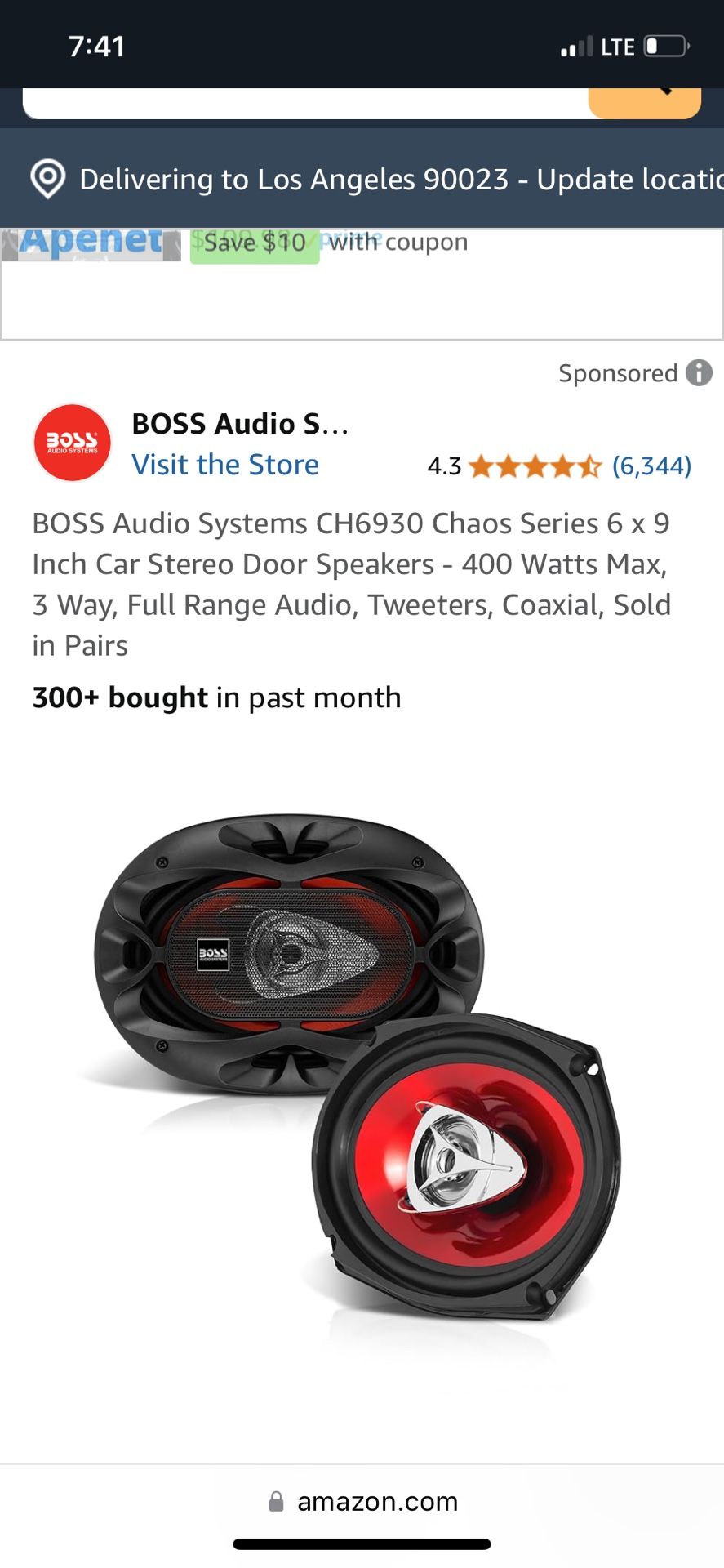Boss Car Speaker
