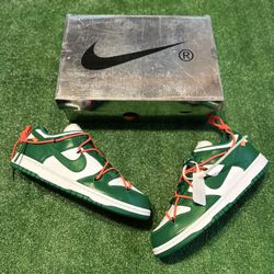 off white dunk pine green size 11