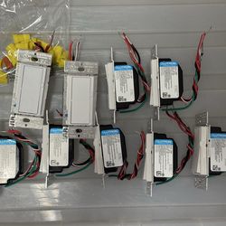 Bundle: 9 Lutron Diva LED Dimmer Switches DVCL-153P – Clean