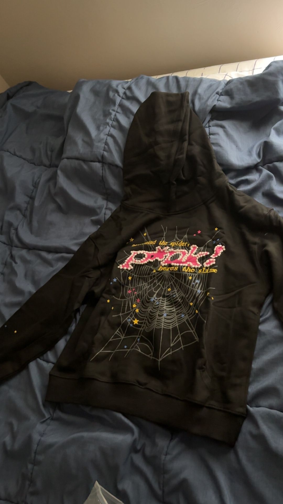 Pink Spider Hoodie Size S
