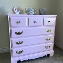 REFINISHED Small Pink Dresser