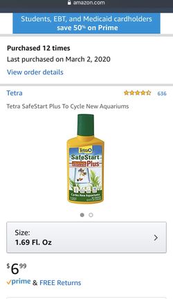 Tetra Safestart plus Fish tank