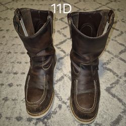 THOROGOOD 💯 LEATHER STEEL TOE PULL-UP BOOTS 