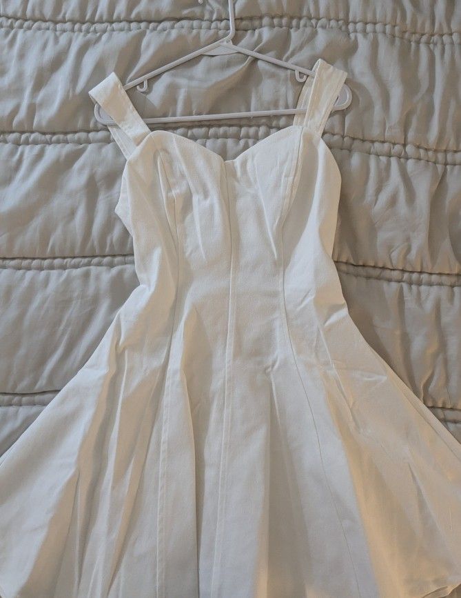 White Denim Dress