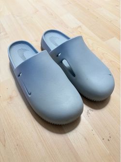 Grey Nike Calm Mule Slides