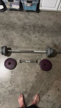 Weights with bar