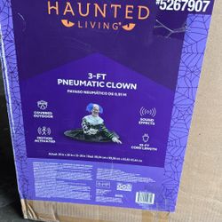 3ft pneumatic clown by haunted living