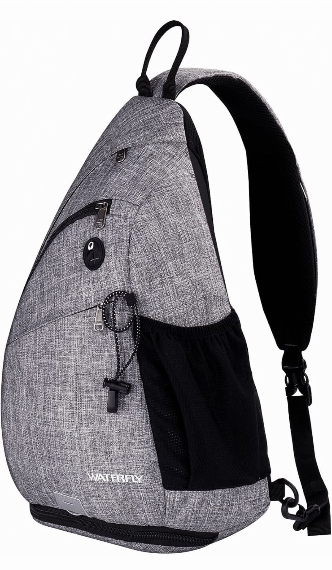 WATERFLY Sling Bag Crossbody Backpack: Over Shoulder Daypack Casual Cross Chest Side Pack