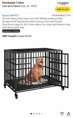48” Heavy Duty Dog Crate