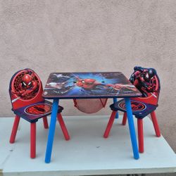 It's Spider-Man Table And Chairs