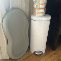 Diaper Pail And Changing Pad