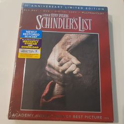 $8 BLU RAY , SCHINDLER'S LIST  BLU RAY / DVD COMBO & DIGITAL. NEW IN PACKAGE.  $8 OR TRADE FOR A MOVIE I DO NOT ALREADY OWN.