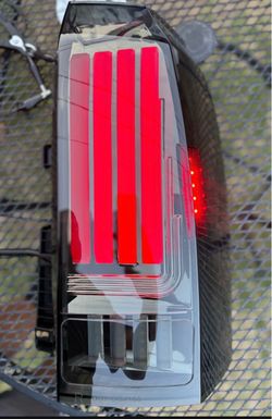 15-20 GMC Yukon Smoke Full LED Bar Tail Lights