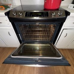 GE Slide In Glass Top Electric Stove
