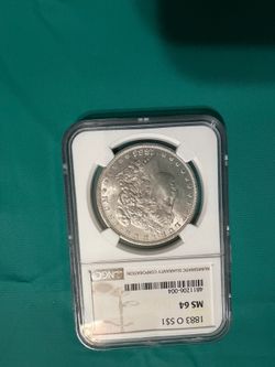 1883o, 1884o, and 1885o Morgan silver dollars