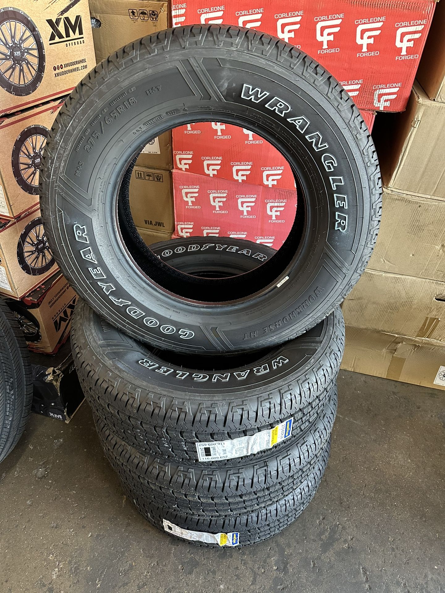 275/65/18 Goodyear Wrangler Tires