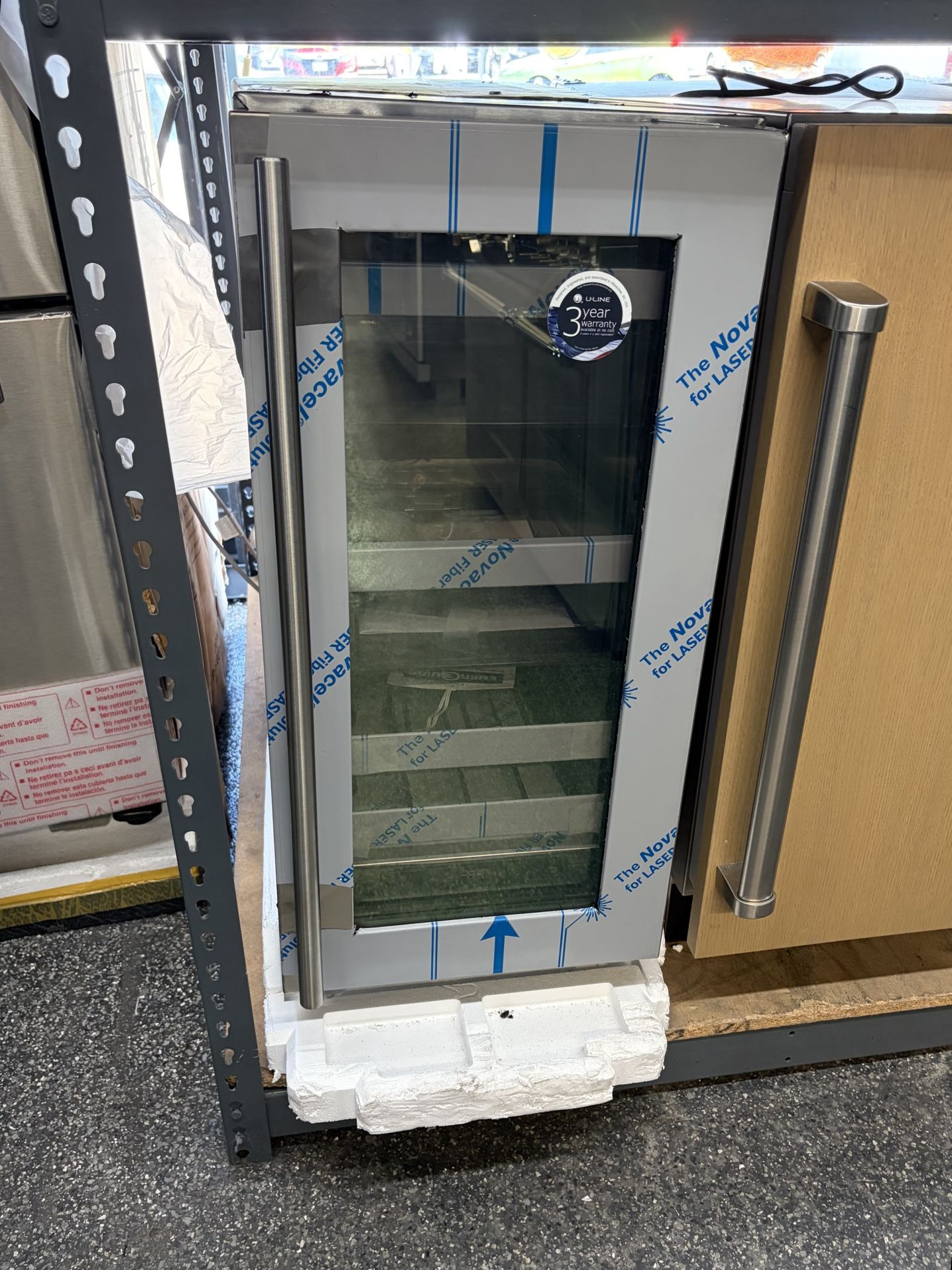 New Open Box U Line Stainless Steel 15” Beverage Center