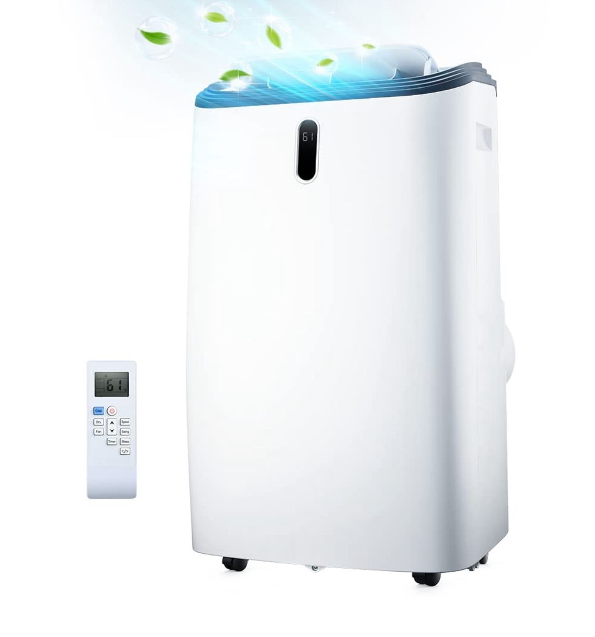 Rintuf 14000 BTU ASHRAE Portable Air Conditioner, Portable AC Cools to 700 Sq.ft Room, AC Unit for Cooling & Dehumi.