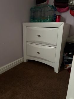 Two drawer white