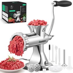 Manual meat grinder and sausage maker