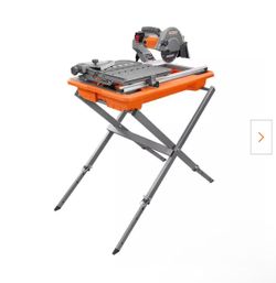 RIDGID Wet Tile Saw with Stand 7 in 9 amp