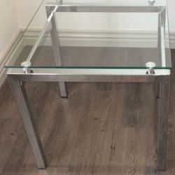 Metal and Glass Table