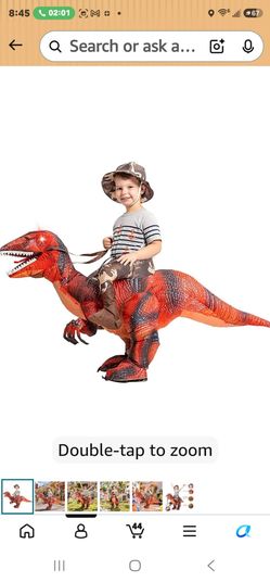 Inflatable dinosaur halloween costume