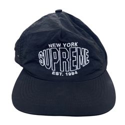 Supreme Pinwheel Nylon 5-Panel Black Hat SS18