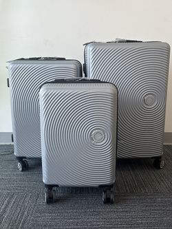 Luggage Set Of 3 - Silver