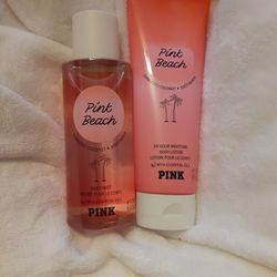 PINK 2PC SET Pink Beach Mist & Lotion 