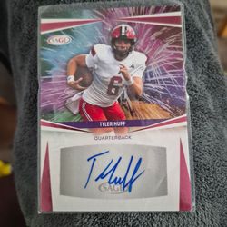 Tyler Huff Autographs Red 2025 Sage Football #A-TH3