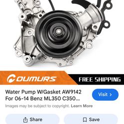 New water pump for Mercedes