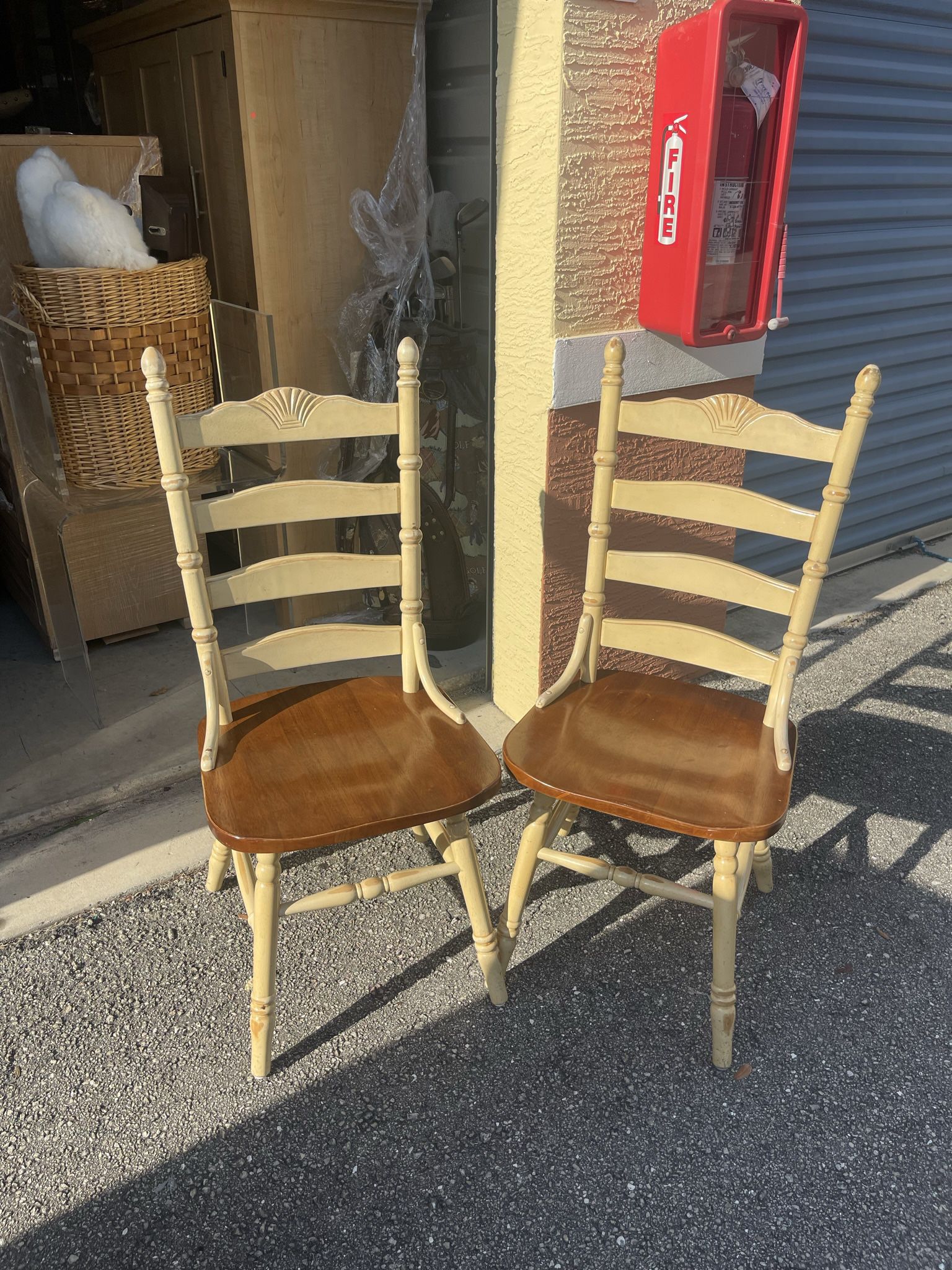 2 Dining Room Chairs - $15
