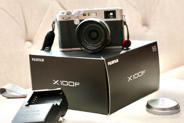 Fuji X-100F With UV Filter And Hood