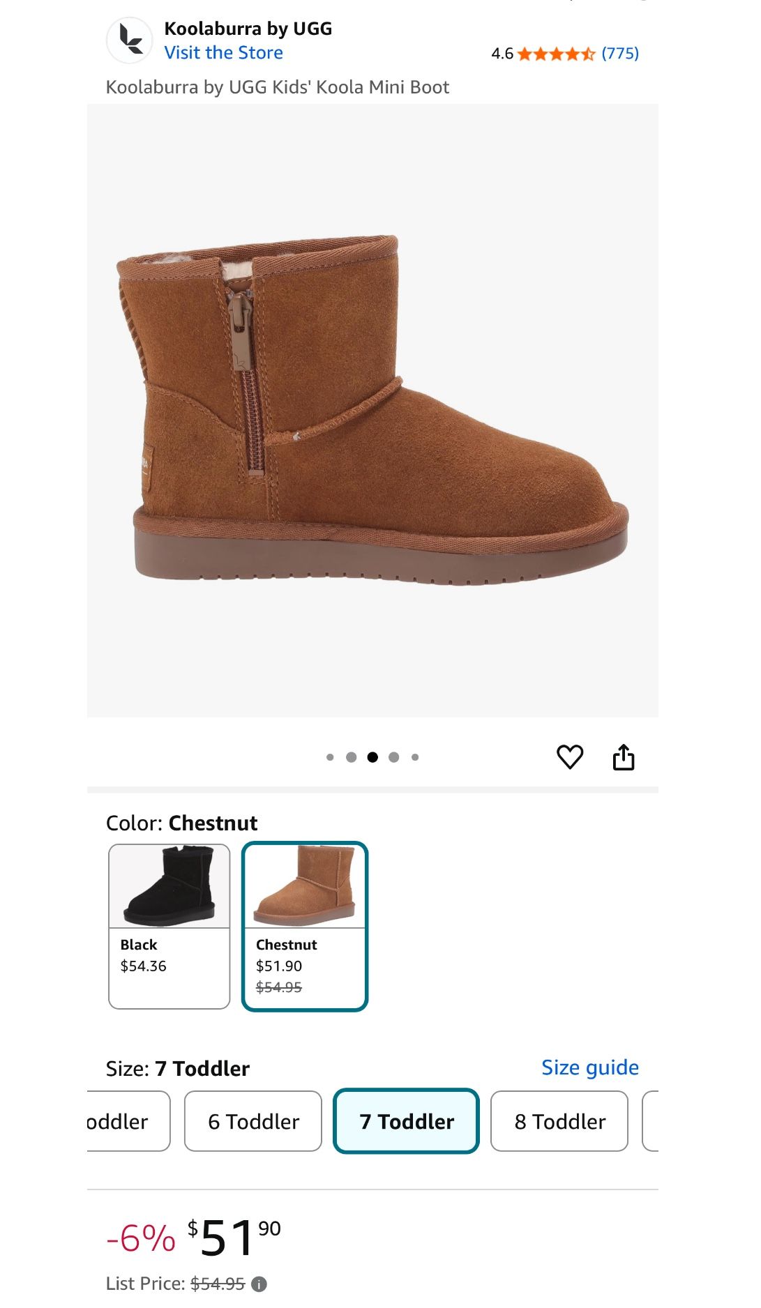 Toddler Size 7 KOOLABURRA UGG
