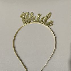 Bride Gold Headband