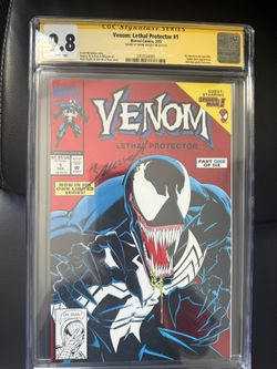 CGC Signed Venom Lethal Protector 9.8 Mark Bagley !