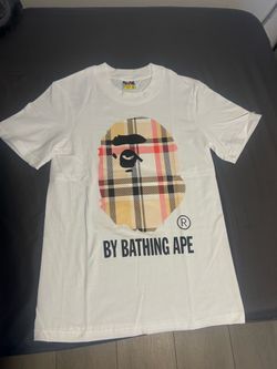 bape white tee