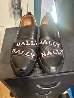 Men’s Bally leather slip ons