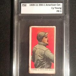 Graded CY YOUNG 1909-11 E90-1 American Caramel RP*  baseball card
