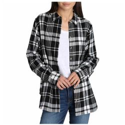 Jachs Girlfriend Ladies Cozy Flannel Shirt 