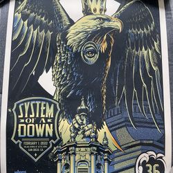 System Of A Down 2022 San Diego Poster