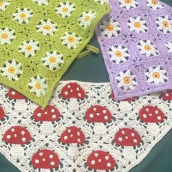 Crochet headband bandana