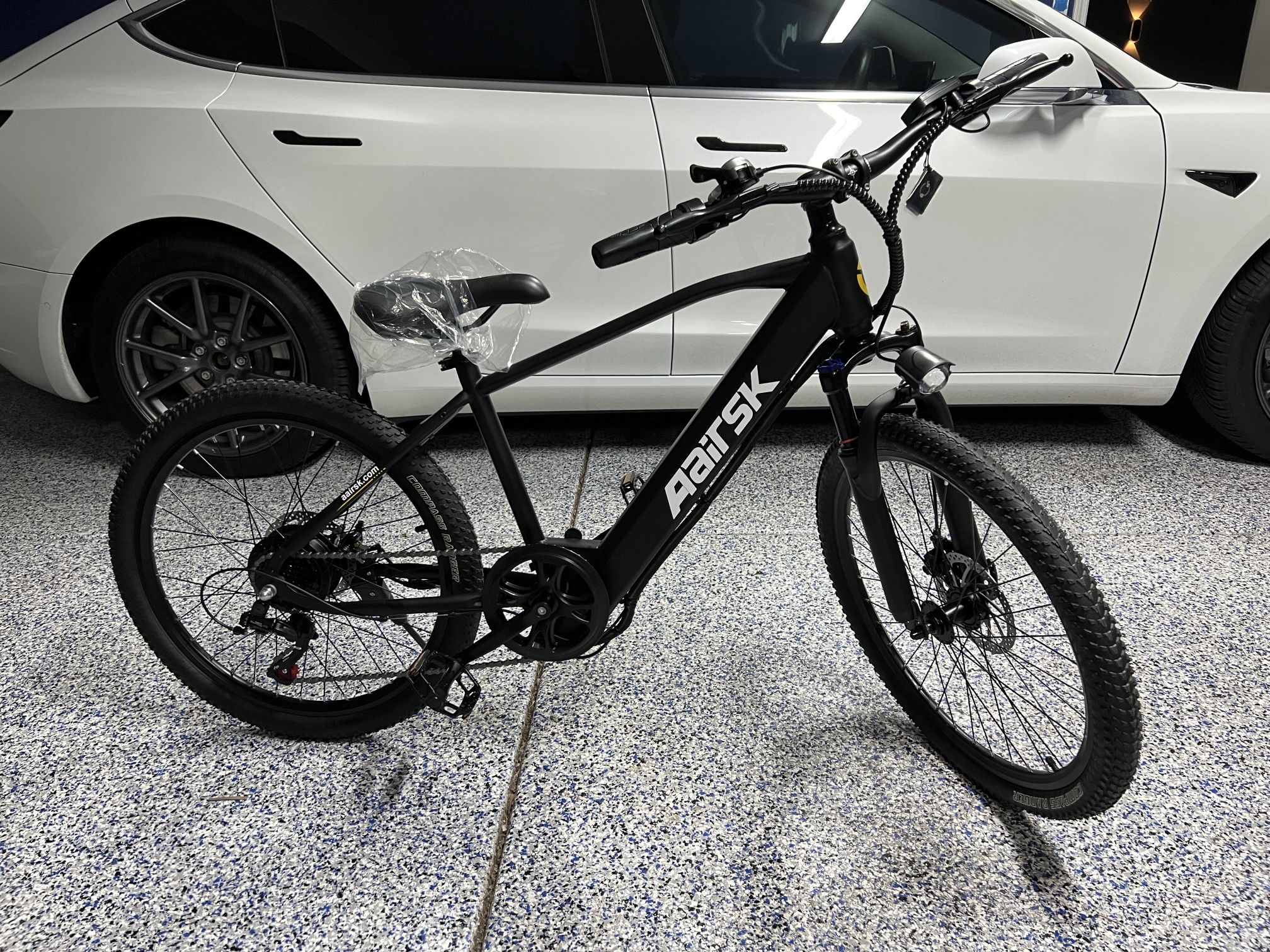 GT-300 Electric Mountain Bike ,25MPH Max Speed, Up to 40miles, 7/21 Speeds & Dual Suspension, 400W Motor Ebike for Adults Urban Commuter E-Bike
