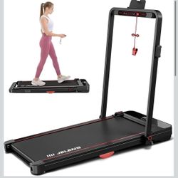 Folding Walking Pad / Treadmill – Portable Desk Treadmill, 265lb Capacity